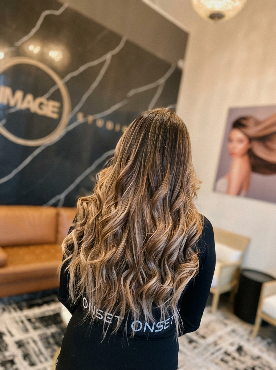 Extensiones con balayage miel